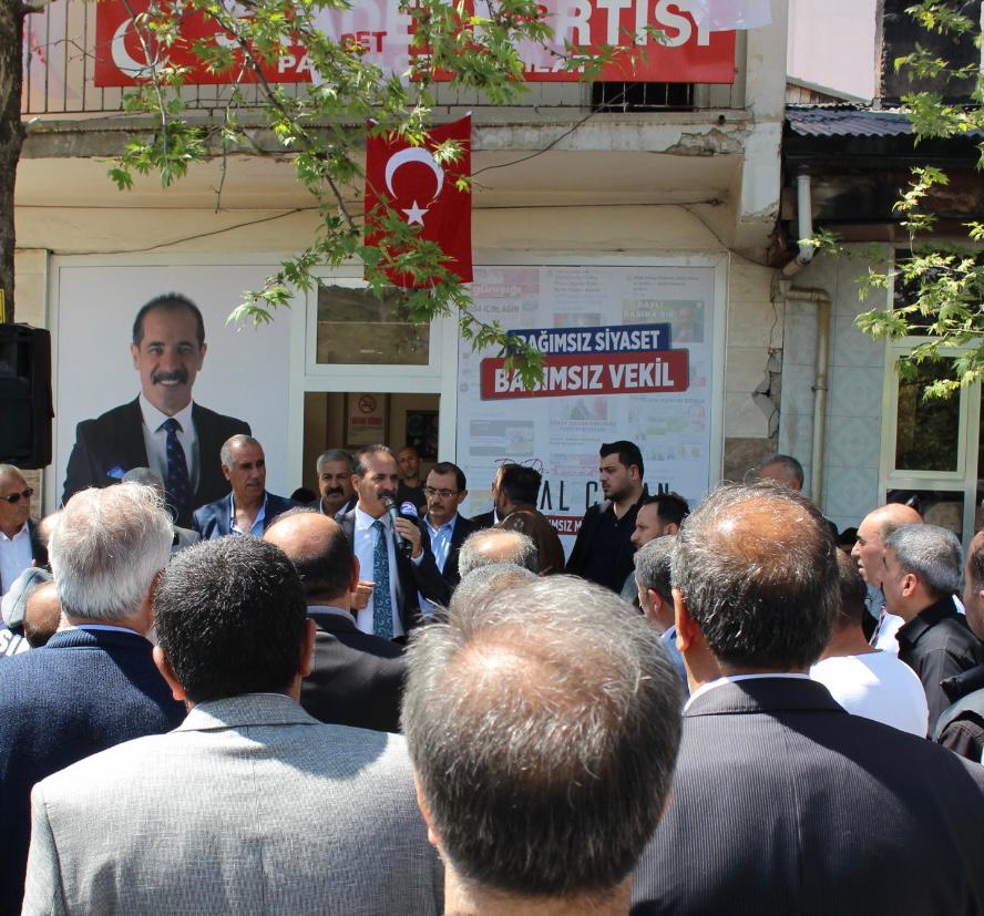 Elazığ bağımsız milletvekili adayı Prof. Dr. Bilal Çoban, Palu’da seçim iletişim merkezinin açılışını yaptı