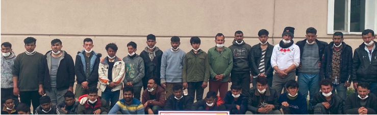 Elazığ'da Jandarma 35 kaçak göçmen yakaladı